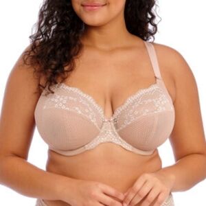 Elomi Charley Fawn Biege Nude Plunge Demi Bra 36K